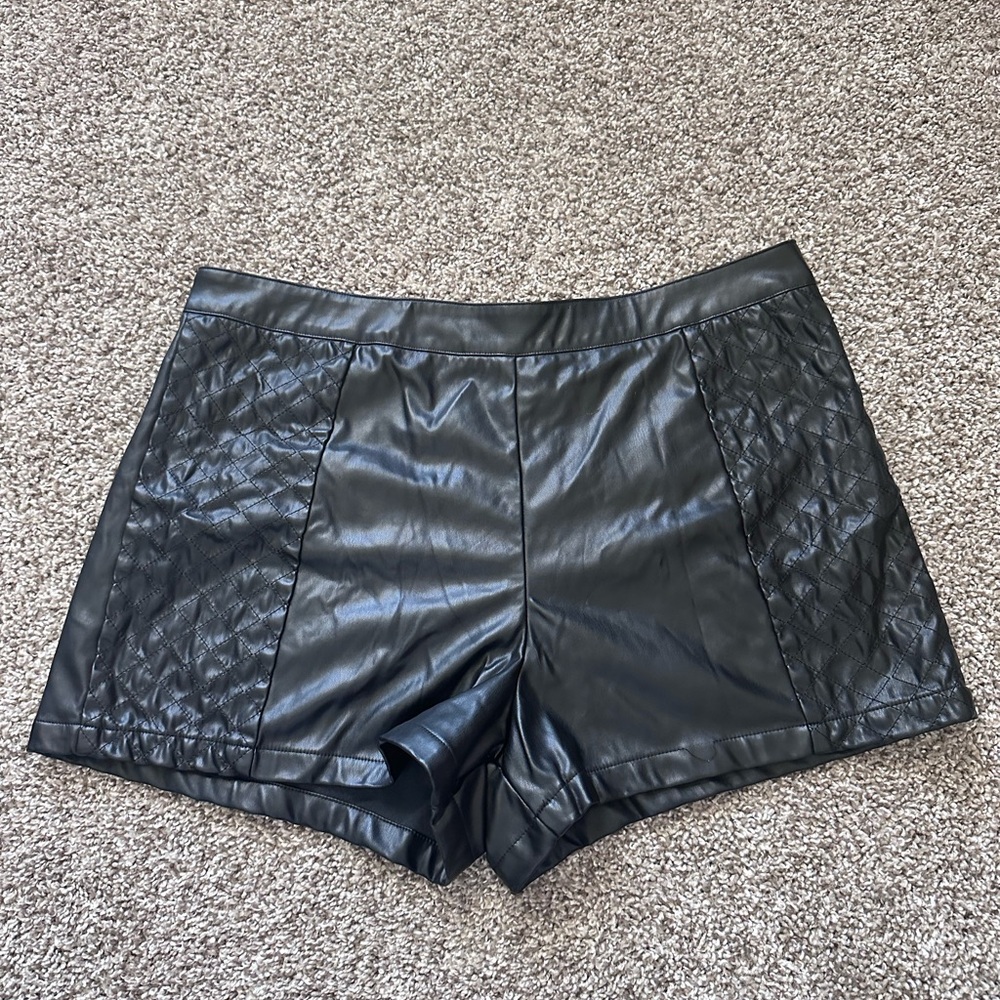 Maverick the Collection Leather quilter shorts